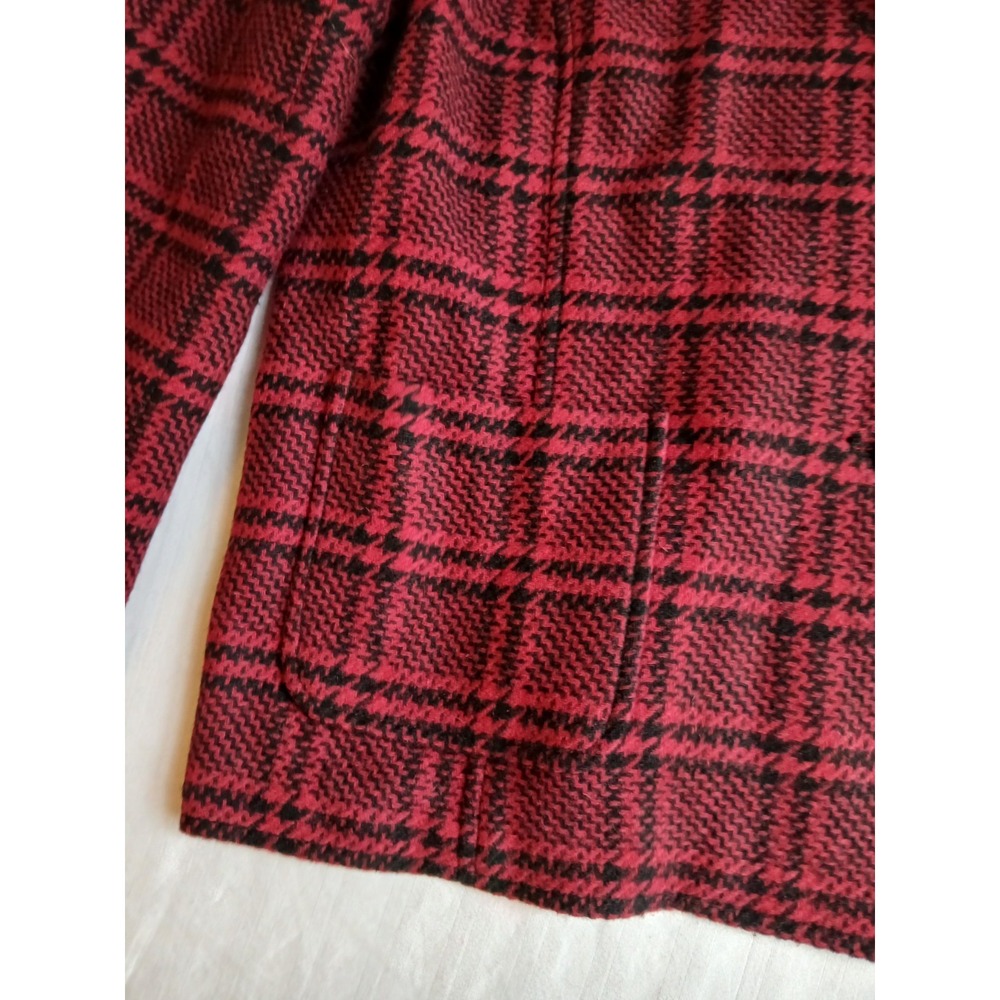 Talbots Blazer 18 Wool Blend Herringbone Plaid Office Preppy Work Career Capsule - Picture 3 of 15